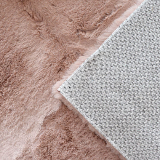 Ravelia Σετ Μοντέρνα Χαλιά Κρεβατοκάμαρας Fluffy Pink HH148-1/Pink 3τμχ