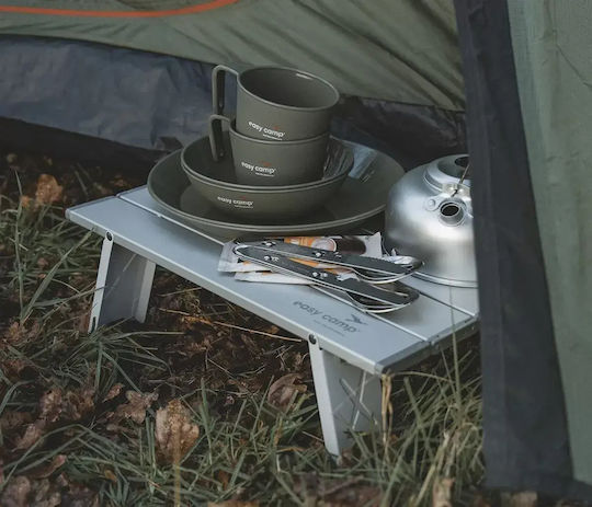 Easy Camp Table Aluminum for Camping Foldable 41x29x13cm Silver