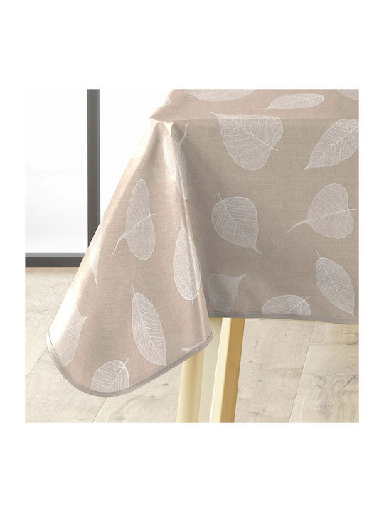 Tablecloth L-c Feuillys White 140x240cm