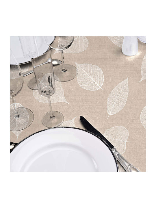 Tablecloth L-c Feuillys White 140x240cm