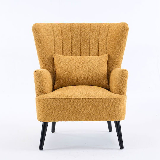 Embrace Μπερζέρα Yellow 79x76.5x95.5cm