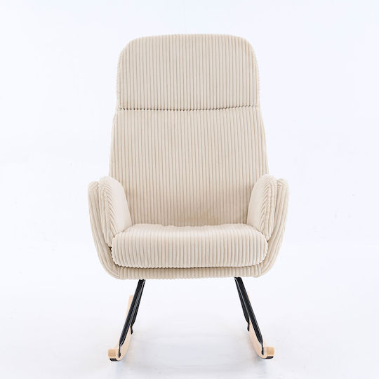 Bliss Rocking Armchair Cream 94x67.5x106cm
