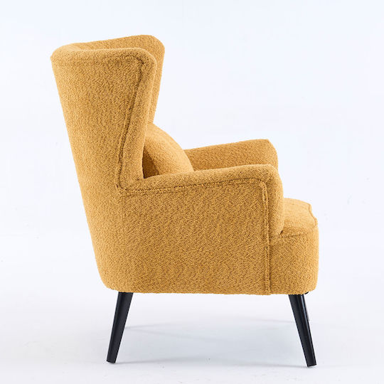 Embrace Μπερζέρα Yellow 79x76.5x95.5cm