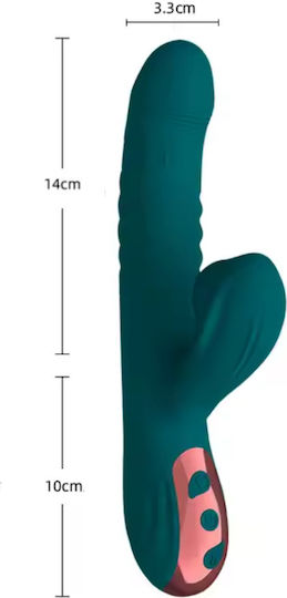 Chicret Sucky Vibrator Rabbit 24cm Green