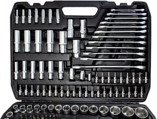 Rockforce RockForce Ратчетни и гнездови гарнитури 1\2" & 1\4" & 3\8" 216бр