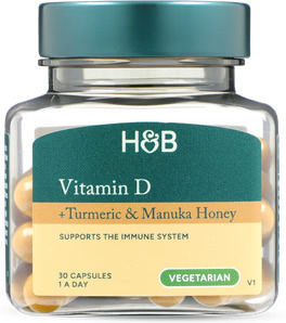 Holland & Barrett Vitamin D + Turmeric & Manuka 30 φυτικές κάψουλες