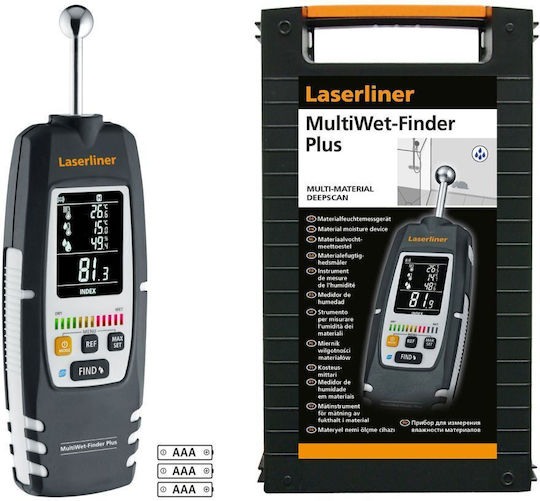 Laserliner Digital Feuchtigkeitsmesser Multiwet-Finder Plus