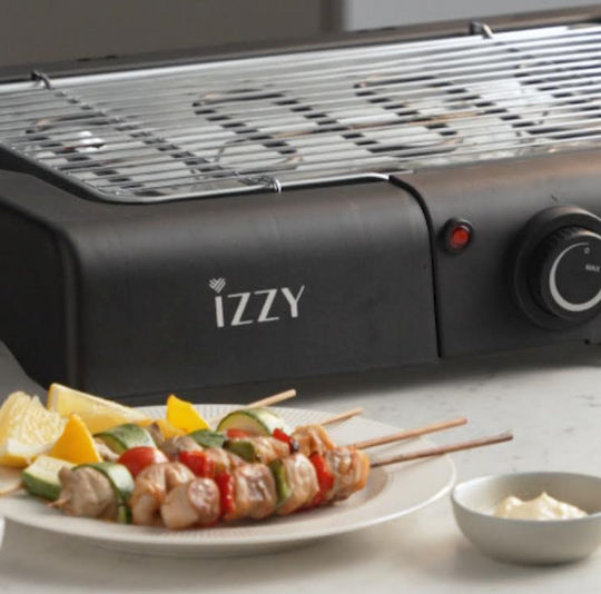 Izzy Tabletop Electric Grill Grill 2400W with Adjustable Thermostat 40.5cmx25.8cmcm