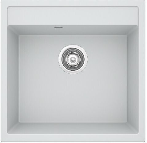 Unixton Icarus50 Drop-In Küchenspüle aus Flüssiger Granit M50xP50cm Braune