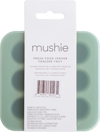Mushie Θήκη Τροφίμων Μπλε από Σιλικόνη