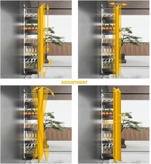 Tăvălug Cu Fund Din Lemn Emuca Harmony Cutie Cu Frână 40cm Antracit Înălțime 1430-1730mm