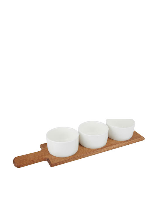 Alpina Appliances Ξύλινη Ορντεβιέρα 3 Θέσεων Μπεζ Ø36.5cm Π36.5xΜ10cm Alpina Appliances Ξύλινη Ορντεβιέρα 3 Θέσεων Μπεζ Ø36.5cm Π36.5xΜ10cm