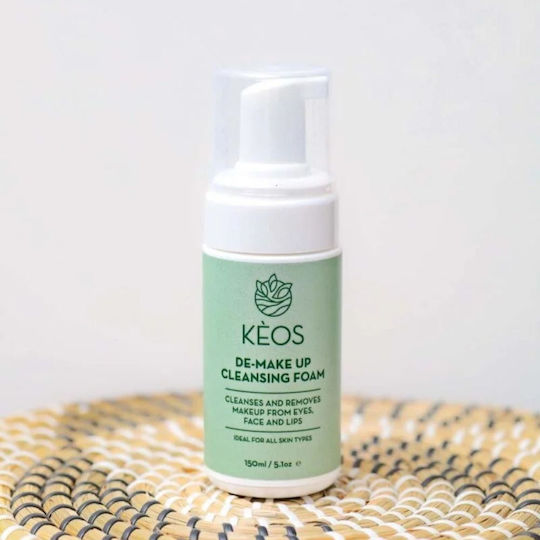 Keos Makeup Remover Foam For Face Eyes & Lips For Redness Reduction 100ml