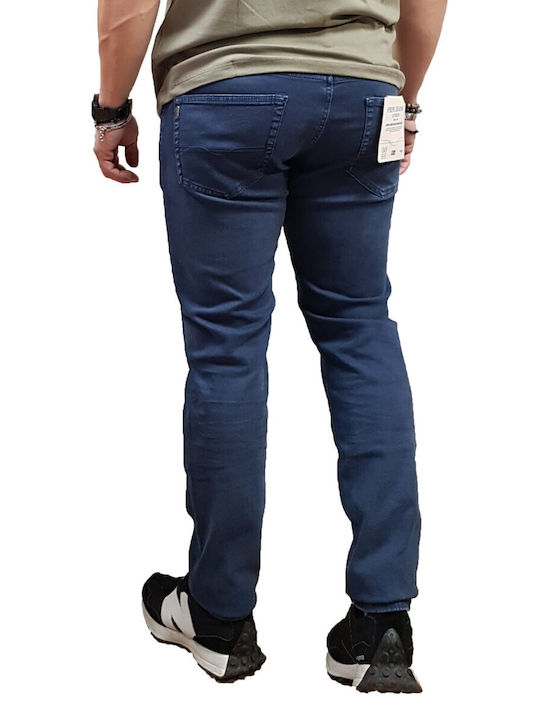 Pepe Jeans Stanley Ανδρικό Παντελόνι Τζιν Regular Fit Tapered Blue Denim