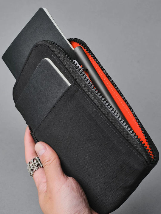 Мъжки Портфейл Пътнически с RFID Черен