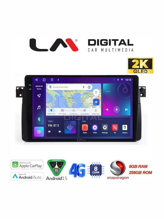LM Digital Ηχοσύστημα Αυτοκινήτου για BMW Σειρά 3 (E46) 1998>2005 (Bluetooth/USB/WiFi/GPS/Apple-Carplay/Android-Auto)