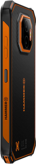 Hammer Energy X2 5G Dual-SIM (8GB/256GB) Widerstandsfähig Smartphone Black-Orange