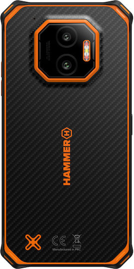 Hammer Energy X2 5G Dual-SIM (8GB/256GB) Widerstandsfähig Smartphone Black-Orange