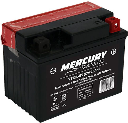 Motorradbatterie YTX5L-BS mit Kapazität 3.5Ah