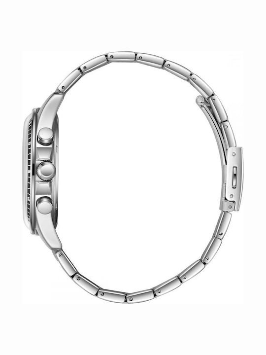 Lee Cooper Men's Watch 42mm Battery with Silver Metal Bracelet