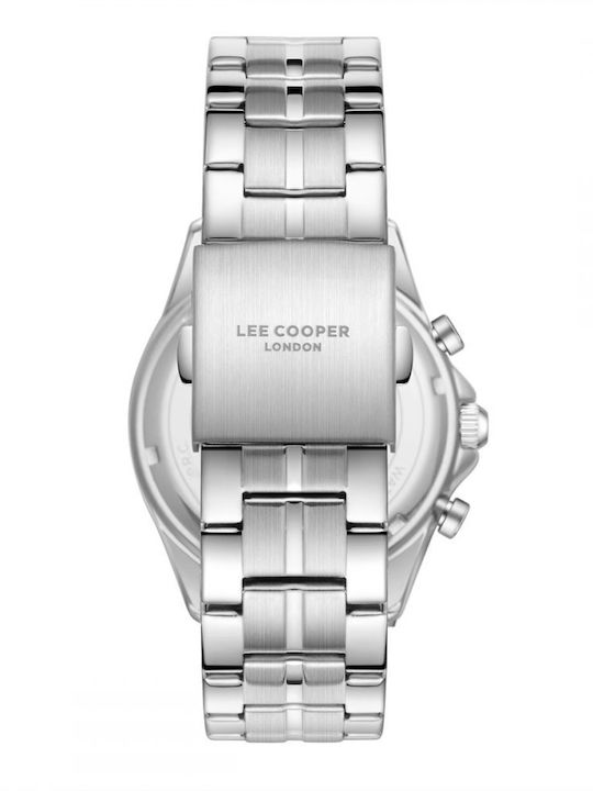 Lee Cooper Men's Watch 42mm Battery with Silver Metal Bracelet