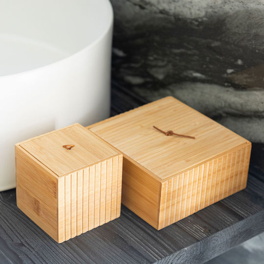 Estia Bamboo Essentials Θήκη για Βαμβάκι Μπαμπού 15207158014510