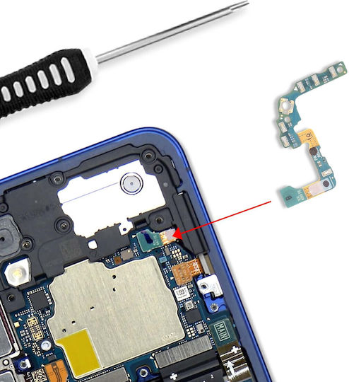 Clappio Nappe Frc Compatibil Galaxy S25 Conexiune Audio La Placa De Bază Verde