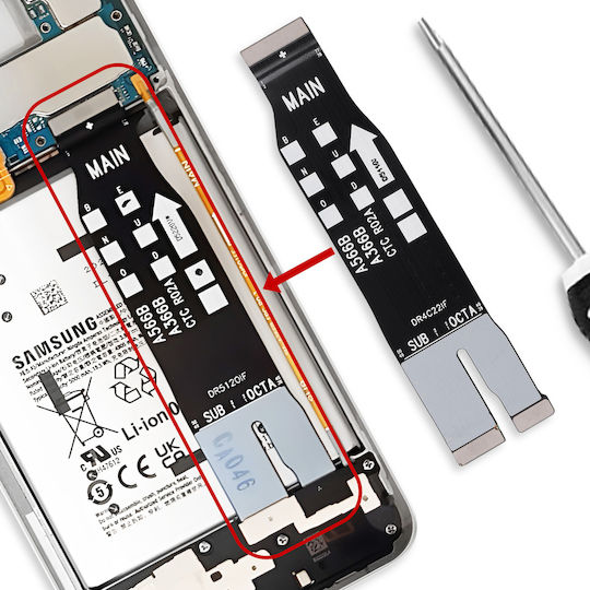 Cablu De Conectare Placă De Bază Compatibil Galaxy A36 Flex Conector Negru