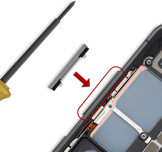 Samsung Original Volume Button Galaxy S23 S23 Plus Service Pack Black