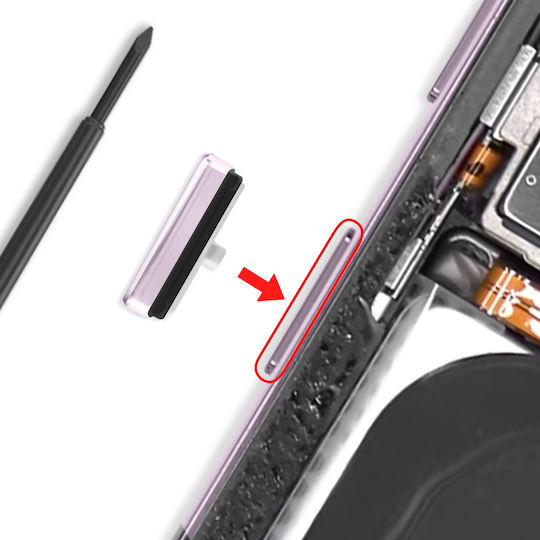 Samsung Original Power-Taste Für Samsung Galaxy S23 S23 Plus On/Off Lavendel