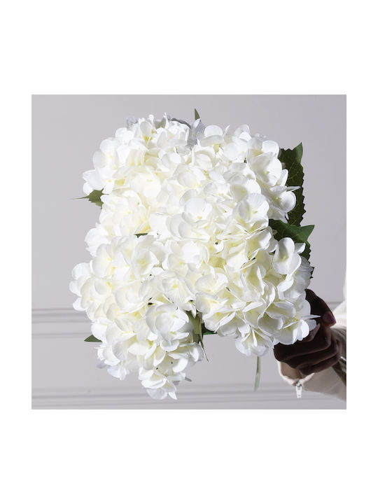 Supergreens Artificial Hydrangea Branch White 47 cm