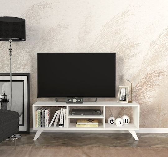Girona Stand De Podea Alb 120x29.5x41 cm