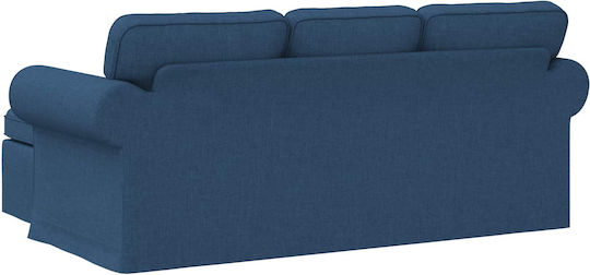 Corner Blue Couch 215x138x80 cm