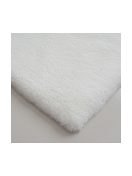 Newplan Puffy Shaggy Bedroom Rugs Set Ivory 5-41-PF-T-FC1IVORY-SET067(2x140,1x210) 3pcs