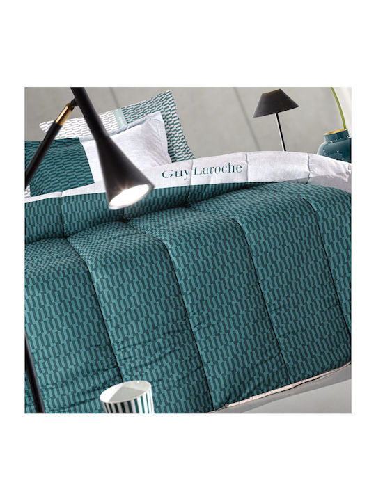 Guy Laroche Duvet Cover Cotton Queen 225x245 Turquoise