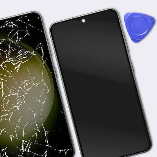 Clappio Kompletter Ersatzbildschirm Galaxy S23 Mit Rahmen Grün