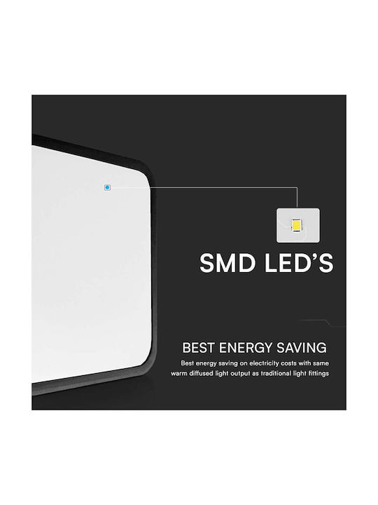 V-TAC Deckenleuchte 101cm Weiß mit Integrierter LED