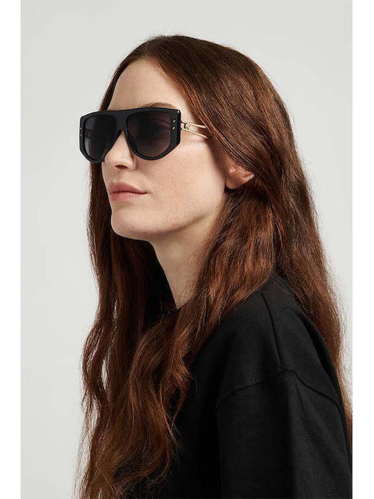 Carrera Women's Sunglasses with Black Horn-Rimmed Frame and Grey Gradient Lenses 3099/S 807/9O