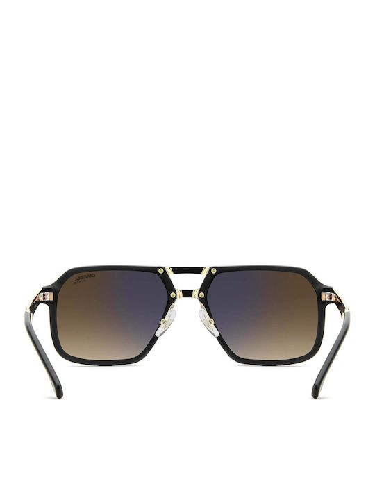 Carrera Men's Sunglasses With Black Horn-Rimmed Frame And Grey Lens 27/S I46/86