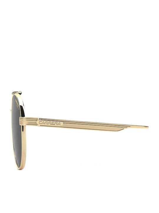 Carrera Men's Sunglasses with Gold Metallic Frame and Grey Lens 381/S J5G/IR