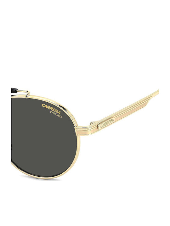 Carrera Men's Sunglasses with Gold Metallic Frame and Grey Lens 381/S J5G/IR
