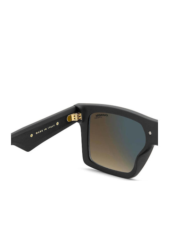 Carrera Men's Sunglasses With Black Horn-Rimmed Frame And Grey Lens 25/S 003/86