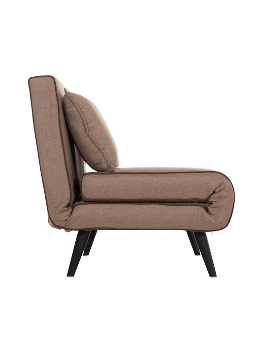 Asma Двуместен Диван Спалня Текстил Dark Beige 143x78x84см.