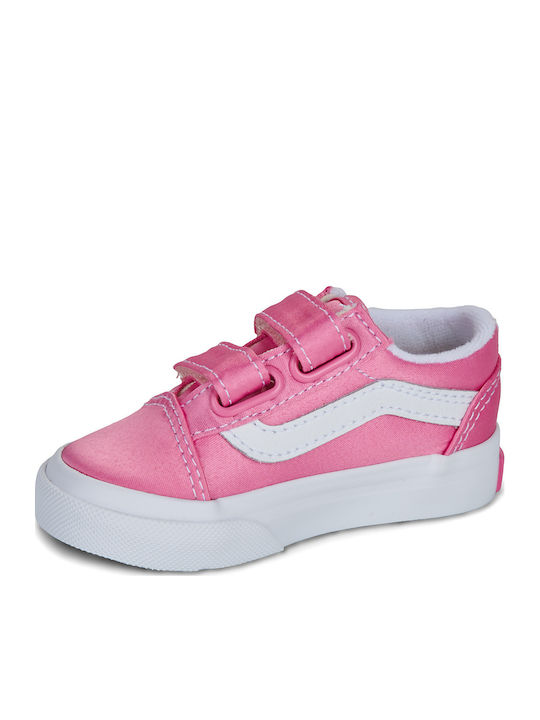 Old Skool V Παιδικά Sneakers με Σκρατς Ροζ