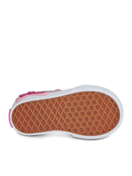 Old Skool V Παιδικά Sneakers με Σκρατς Ροζ