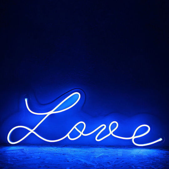 Ibiza Sound Bandă LED Rezistentă La Apă 12V Lumină Albastră 5m Neon Flex Cu Sursă De Alimentare