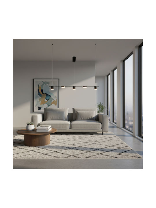 Home Lighting Висящо Осветително Тяло Черен 120x7см.