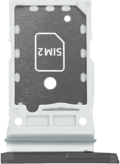 Samsung Dual Nano SIM Card Tray Galaxy S23 S23 Plus Original Part Silver