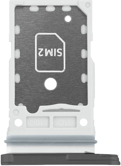 Samsung Dual Nano SIM Card Tray Galaxy S23 S23 Plus Original Part Silver