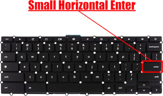 Πληκτρολόγιο Laptop Keyboard Acer Chromebook 15 C738t C910 Cb3-431 Cb3-531 Cb3-532 Cb5-571 Nsk-g3sq 60.muln7.020 6b.gu7n5.002 6b.gc2n5.014 6b.gjen5.014 6b.gjen5.009 Us No Frame Backlight Κωδ.40679usbl